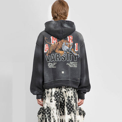 Amiri vintage tiger varsity hoodie Thickening