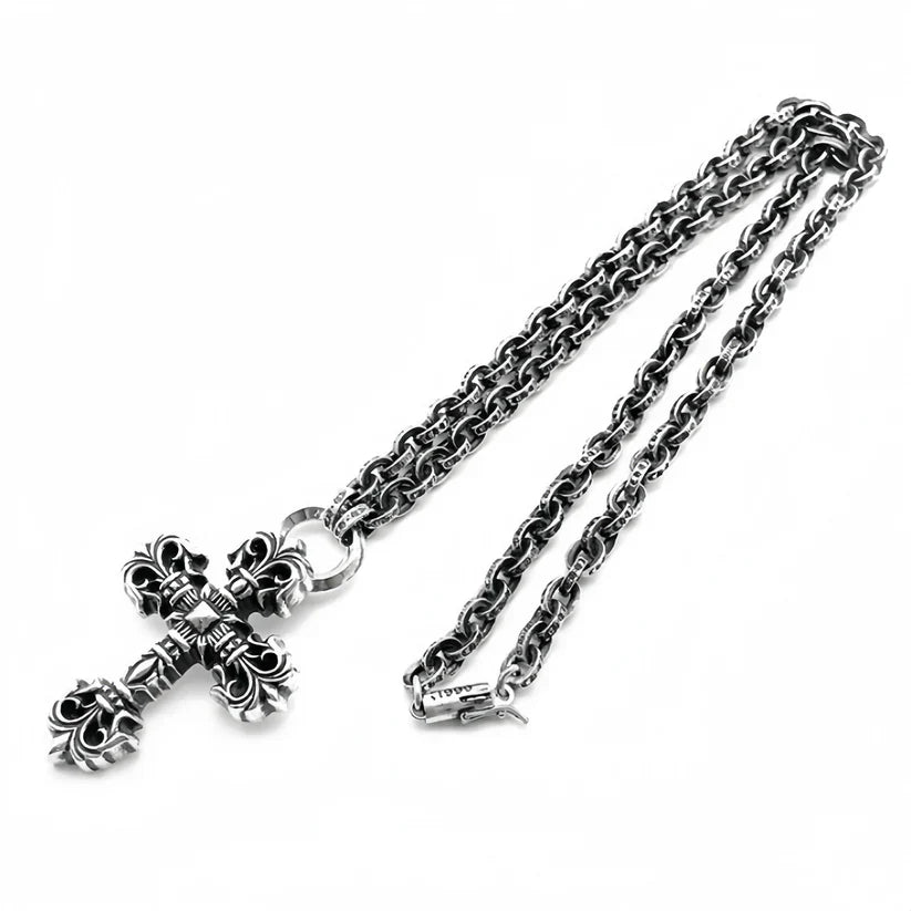 Chrome Hearts Paperchain Necklace With Dagger Pendant