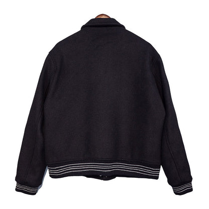 AMIRI thickened loose bomber baseball jacket black