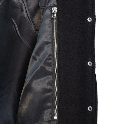 AMIRI thickened loose bomber baseball jacket black