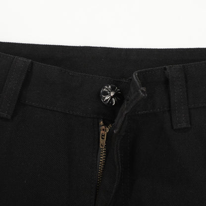 Chrome Hearts American street art cross with straight shaft Pants W10