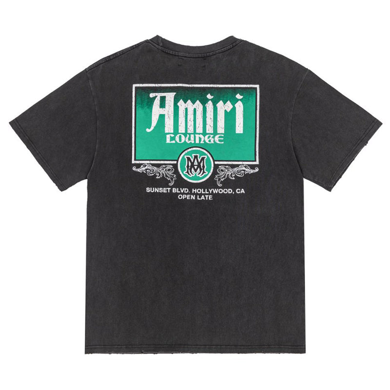 AMIRI Lounge Crystal Embellished Cotton Graphic T-Shirt