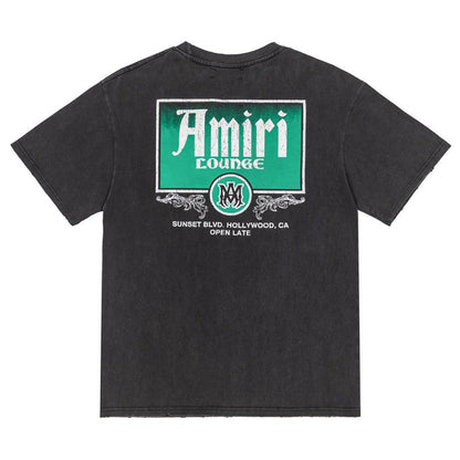 AMIRI Lounge Crystal Embellished Cotton Graphic T-Shirt