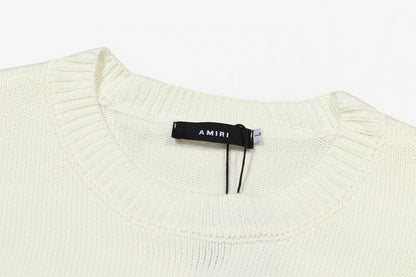 AMIRI Logo-Embossed Fine Knit Jumper