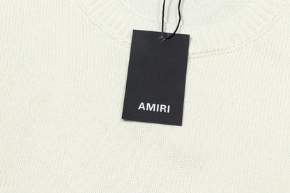 AMIRI Logo-Embossed Fine Knit Jumper