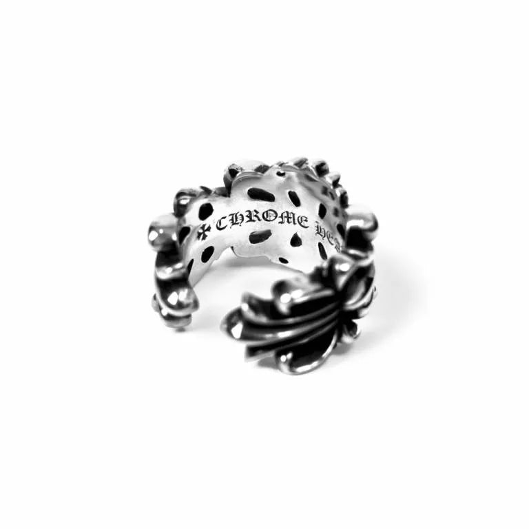 CHROME HEARTS DOUBLE FLORAL RING 1