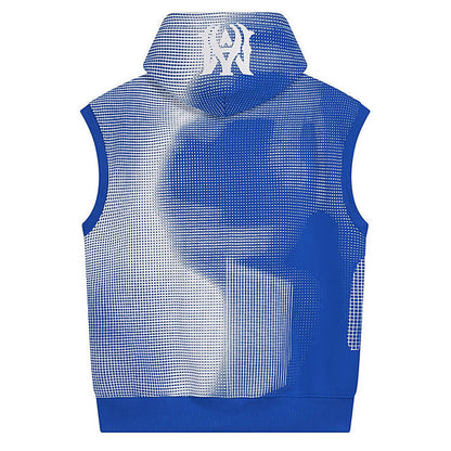 AMIRI Flock Hooded Sleeveless Sweatshirt